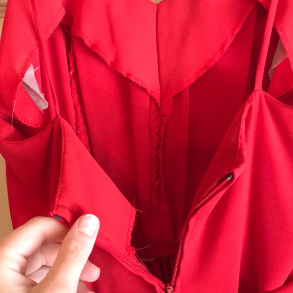 Vintage Red Party Dress - Picture 4 of 7